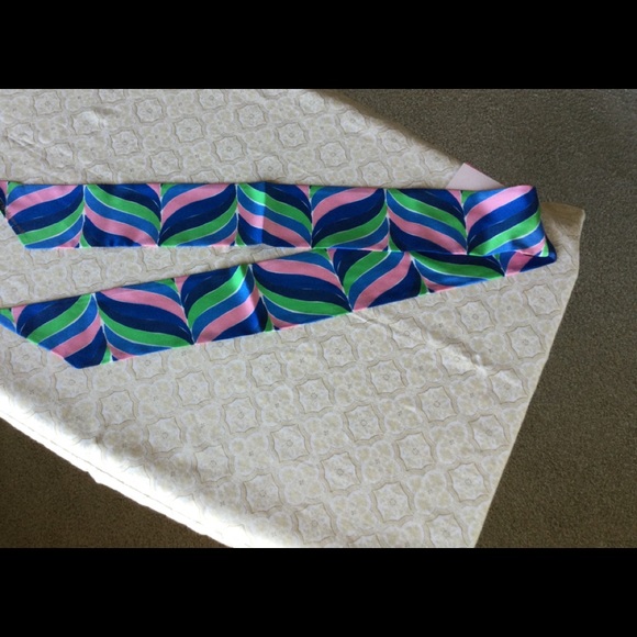 Kate Spade Ocean Dive silk skinny scarf *SOLD OUT* - Picture 2 of 5